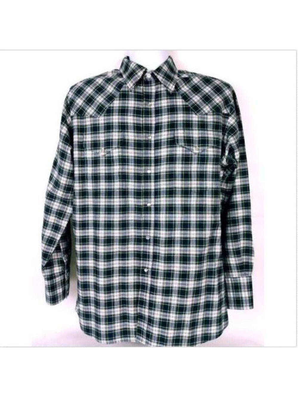 Ely Cattleman Men's Shirt Size 16 34 Pearl Snap